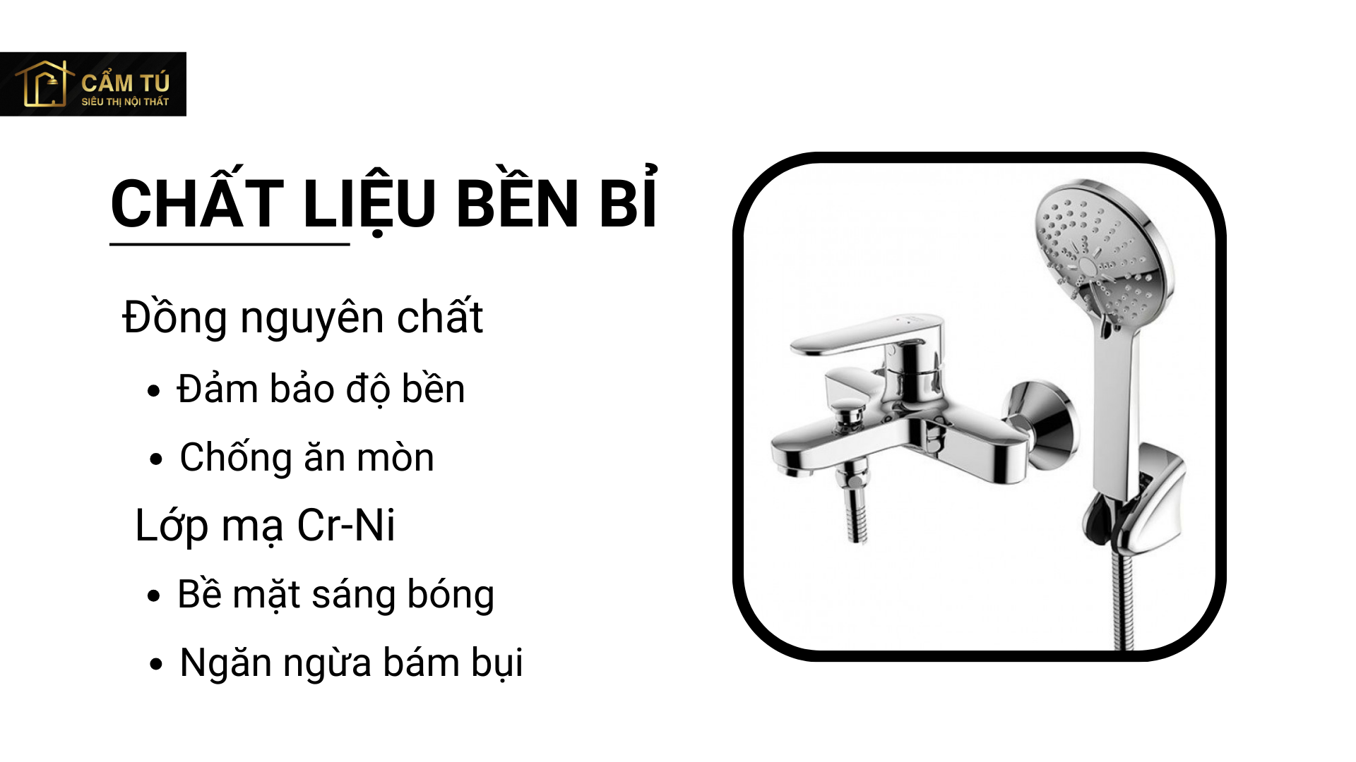 Vòi Sen Tắm American Standard WF-B211 Simplica Nóng Lạnh