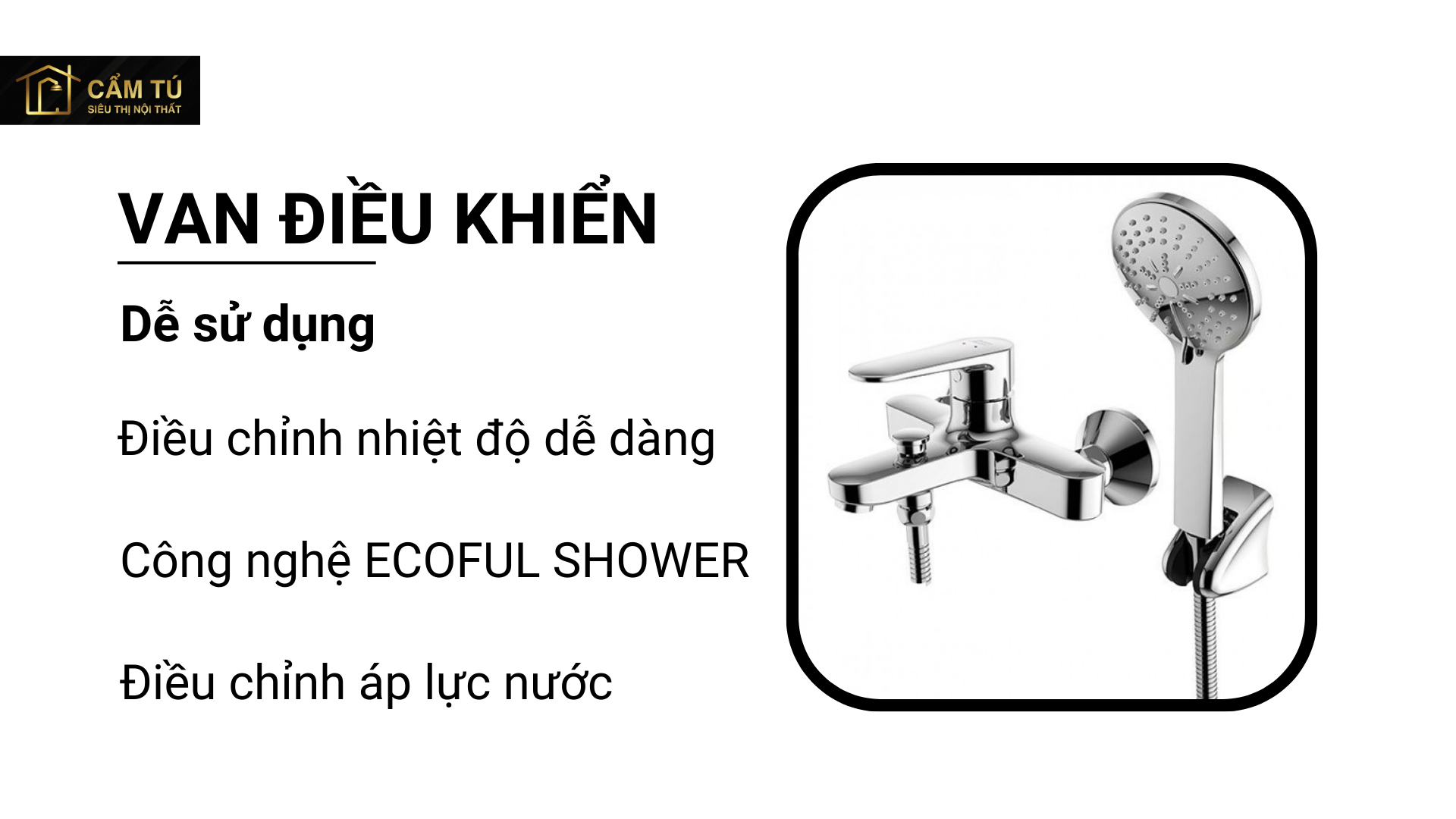 Vòi Sen Tắm American Standard WF-B211 Simplica Nóng Lạnh