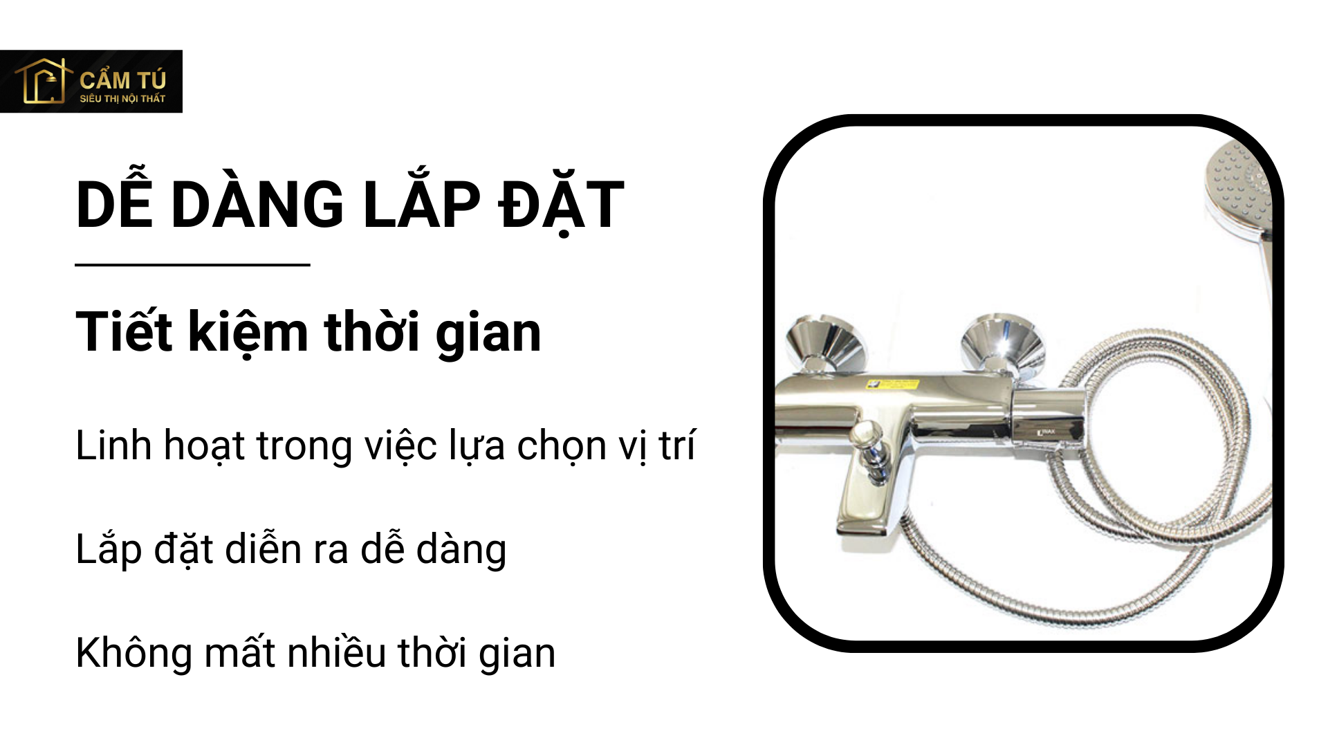 Vòi Sen Tắm Inax BFV-6013T Nhiệt Độ Cao Cấp