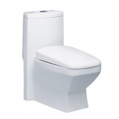 Bồn Cầu CAESAR CD1347 1 Khối Nắp Êm