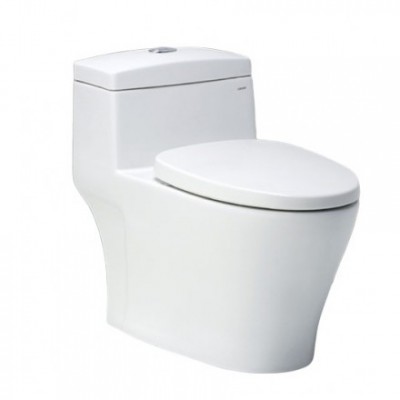 Bồn Cầu CAESAR C1356 (CD1356) 1 Khối Nắp Êm