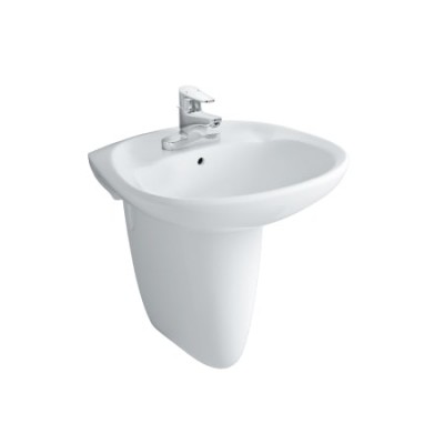 Lavabo Treo Tường Inax L-284V/L-284VC Kèm Chân Ngắn