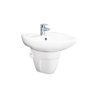 Chậu rửa lavabo treo tường chân ngắn Viglacera BS409 + BS502
