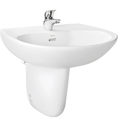 Lavabo TOTO LHT239CR Treo Tường Chân Ngắn
